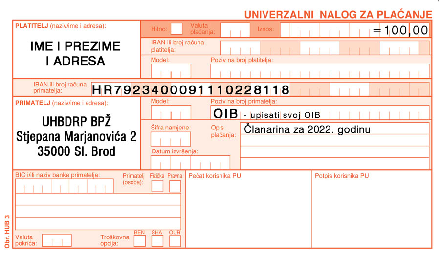 Uplatnica 2022