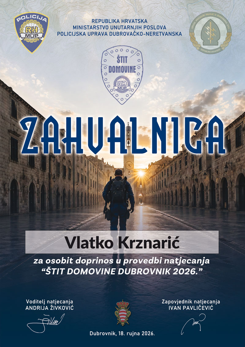 Zahvalnica vlatko 2026